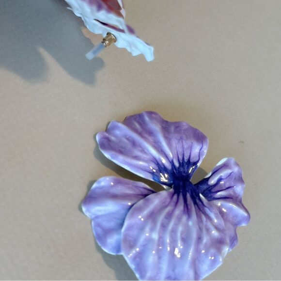 Flower earrings N1181 - Picture 2 of 3